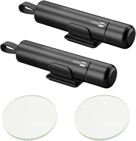 2 Pack Safety Hammer and Seat Cutter 2-in-1 Car Window Breaker Mini Emergency Escape Tool with Test Glass Survival Hammer
