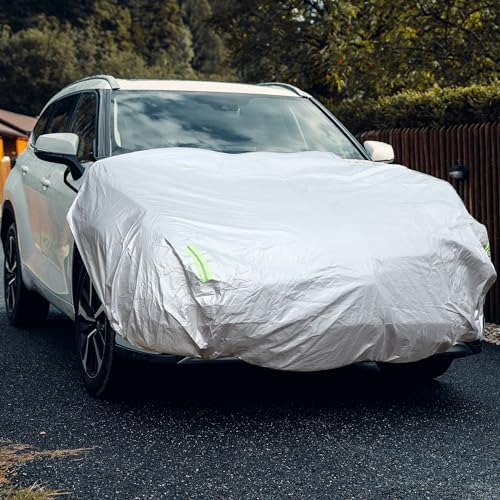 Windshield Cover with Reflective Straps Silver Tone 67" x 71"