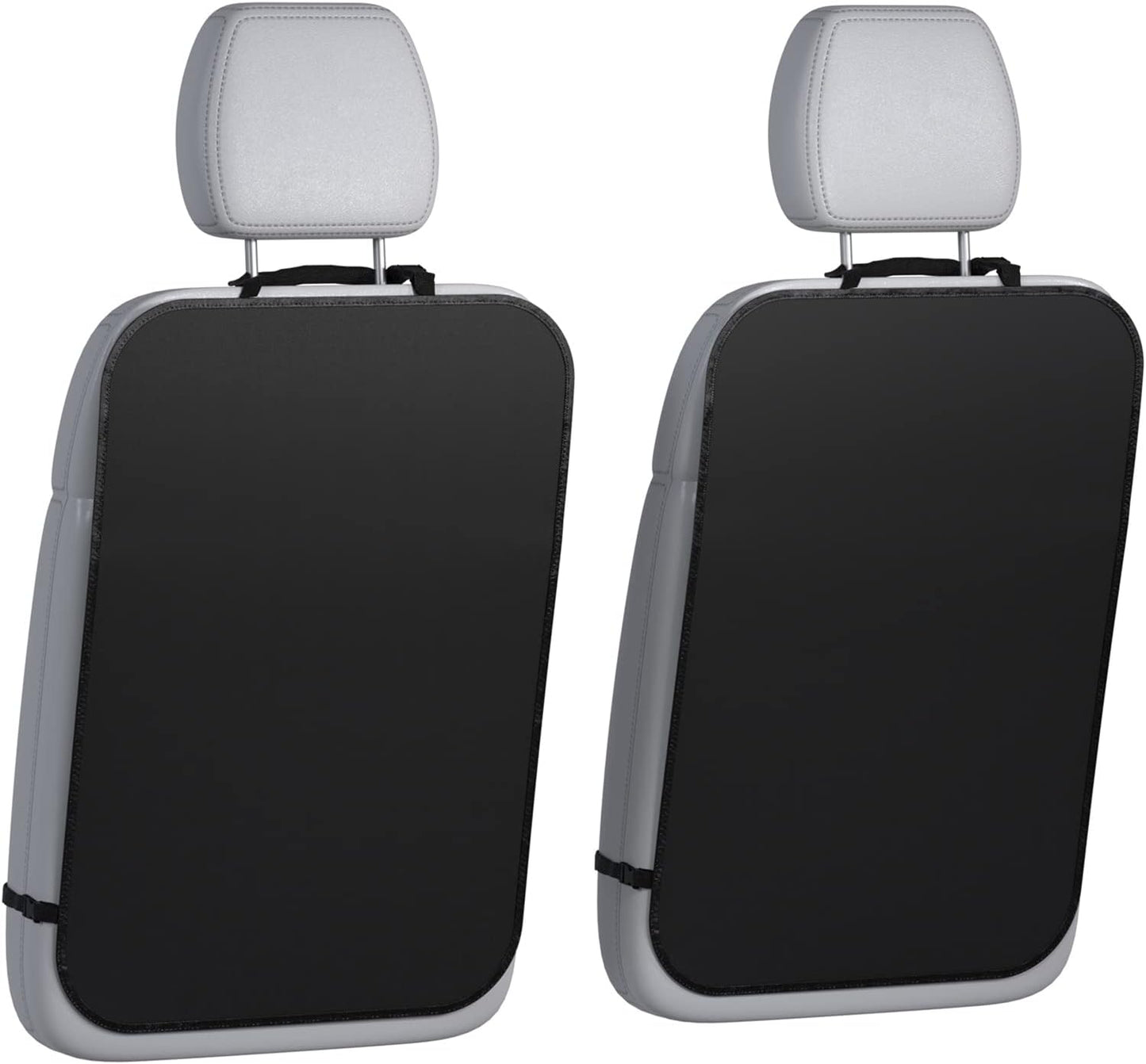 lebogner Back Seat Cover for Kids, 2 Pack Kick Mats Backseat Protector, Car Interior Travel Accessories Waterproof Kick Guard for Vehicles to Protect from Dirt, Mud & Scratches of Kids Feet, Beige