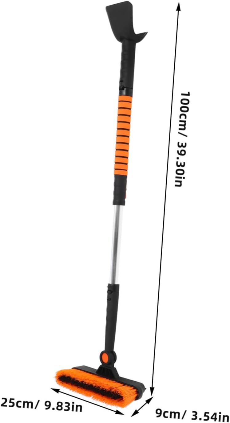 Extendable Snow Scraper Rotatable Ice Brush for Cars Trucks and Suvs Versatile Snow Remover Tool for Driving