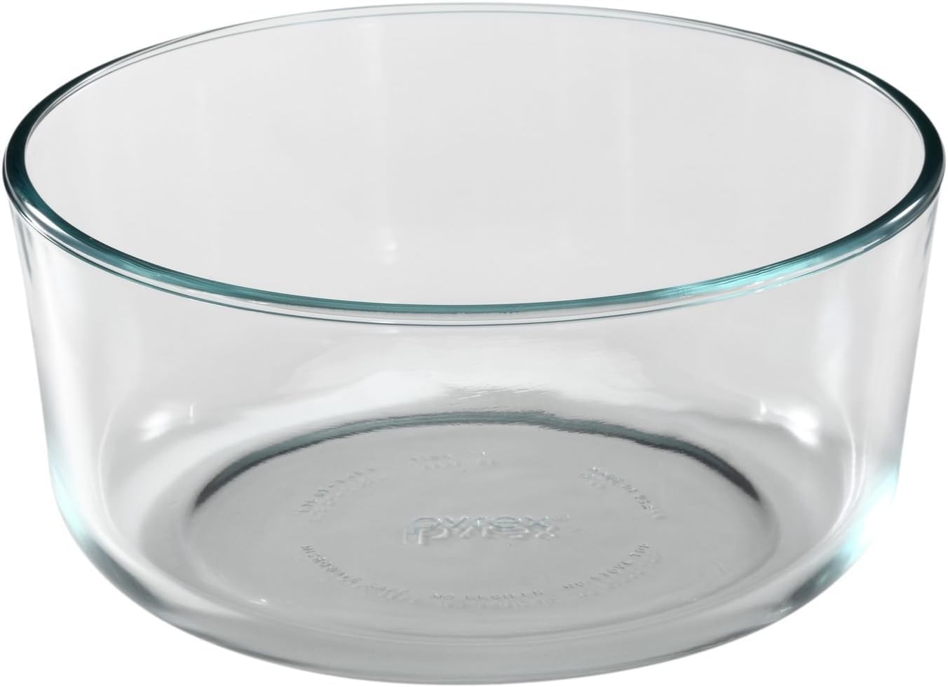Pyrex 7203 7-Cup Glass Bowls and 7402-PC Blue Lids (2-Pack) - Made in USA | BPA-Free Plastic | Secure Seal | Non-Porous Material | Stackable Design | Refrigerator Safe