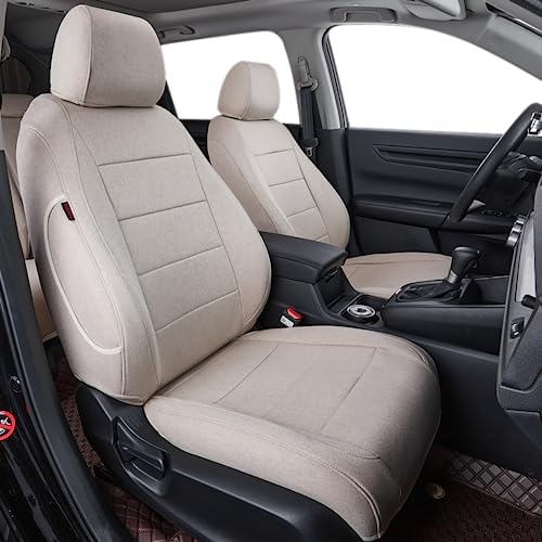 coverdream Custom Seat Covers Compatible with Select Honda CRV 2015 2016 Models (Beige,Full Set)