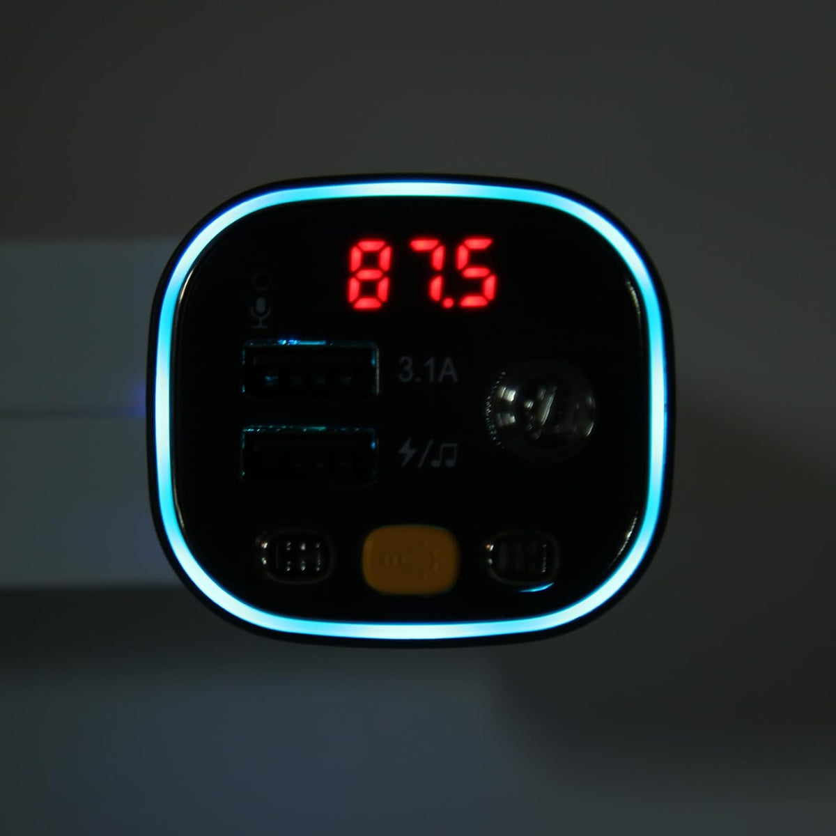 Bluetooth FM Transmitter for Car, Dual USB Fast Car Charger