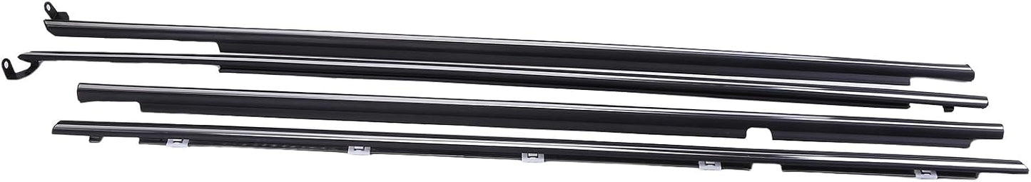 4 Pieces Car Door Moulding Trim Weatherstrip for Toyota with Corolla AE110 1995-2002 - Fits 95-02 Corolla, Comprehensive Door Dust Trim Set for Durability