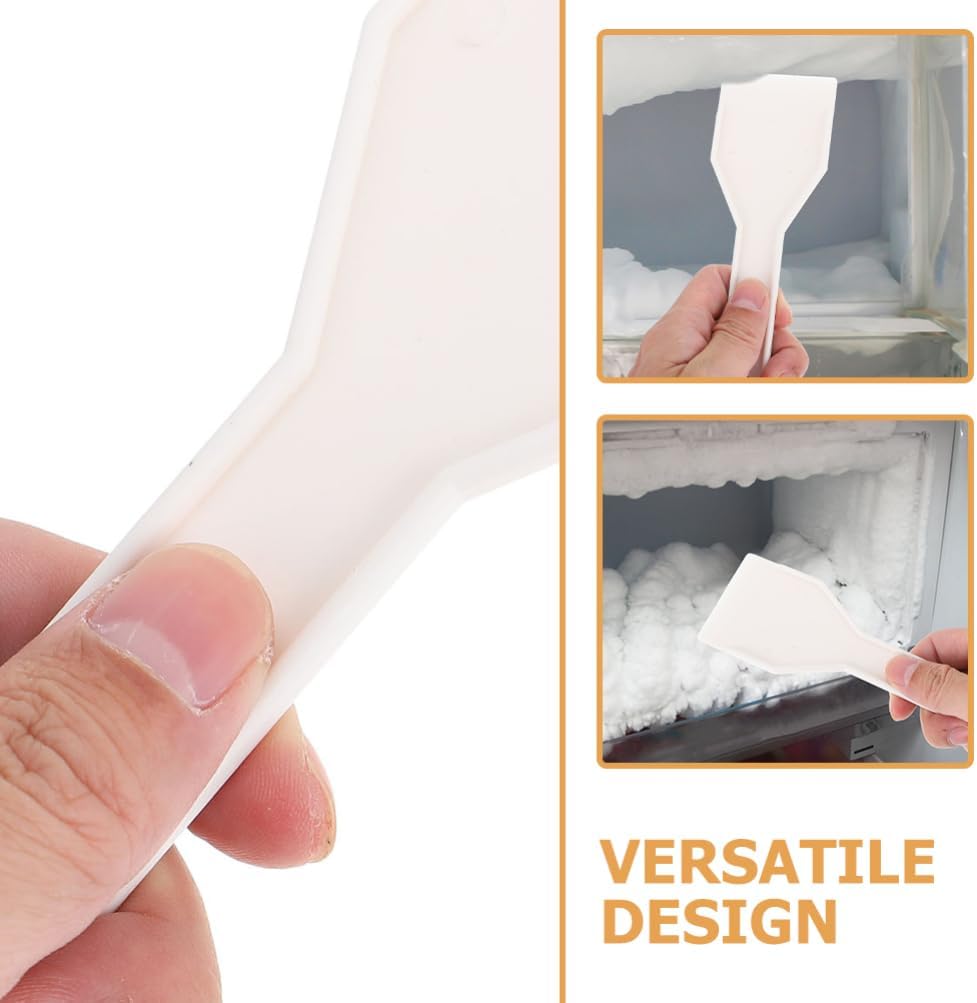 Alipis 3-pack Refrigerator Scraper Freezer Frost Shovel Ice Removing Spatula for Fridge Cleaning 6.10 X 2.16 in Smooth Edge Kitchen and Car Windshield Ice Removal