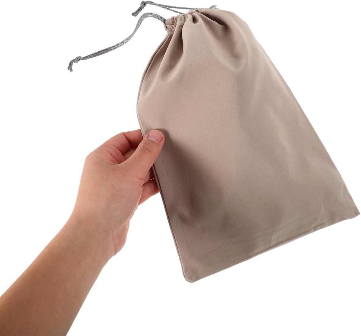 Drawstring Storage Bag for Car Vacuum Cleaner Tools Flocking Cloth Shoe Storage Bag Waterproof Scratch Cover Pouch for Travel Compact Organizer 11.81 X 7.87In
