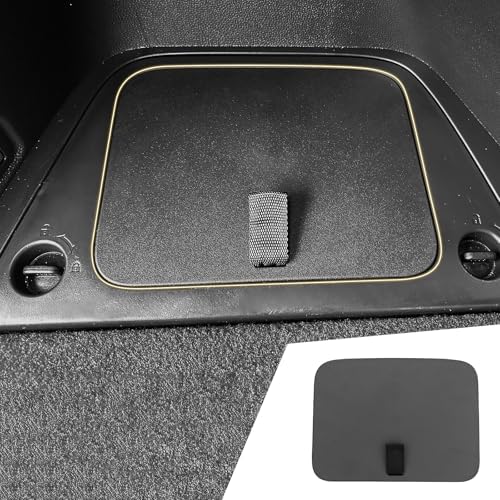 Rear Trunk Organizer Cover Compatible with 2023 2024 2025 2026 Honda Pilot Trunk Organizer Storage Bin Lid Left Driver Trunk Side Storage Box Cover Protector Black 7&8 Seats Pilot Accessories