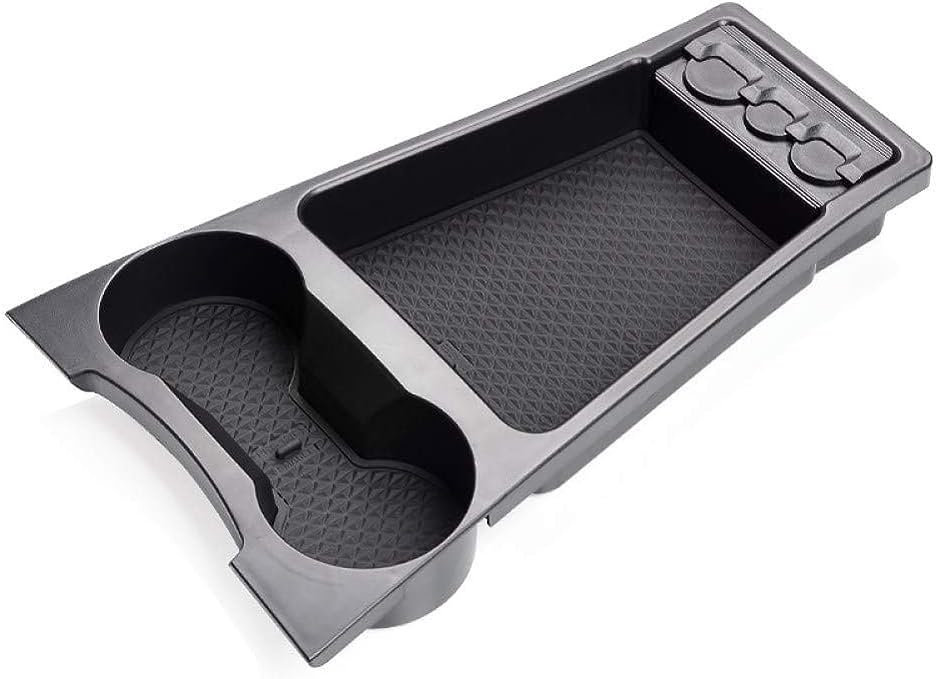 LUWU Prius XW30 Low Center Console Organizer for 2010 2011 2012 2013 2014 2015 Prius Accessories Armrest Console Storage Box Glove Organizer Tray ABS Material (Black)