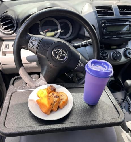 Car Steering Wheel Desk Tray for Eating, Laptop and Work