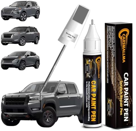 KBY Boulder Gray Car Touch Up Paint for Nissan, Color Accurate Car Paint Scratch Repair Pen Kit Quick &amp; Easy Fix Vehicle Chips and Automotive Nicks Scuff
