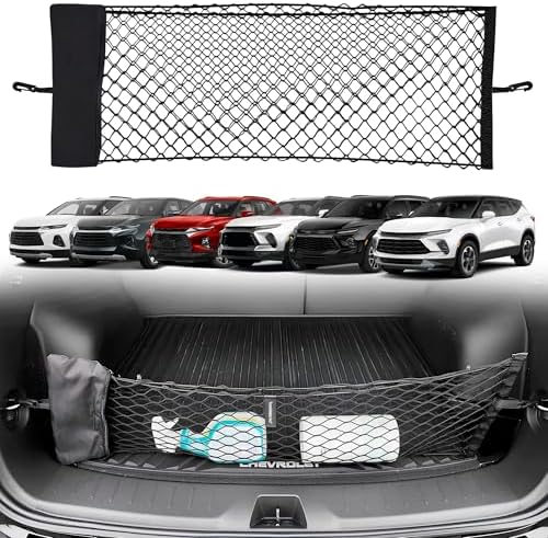 TN TrunkNets Inc Envelope Style Elastic Trunk Mesh Cargo Net Compatible with Chevrolet Blazer 2019-2026 - Premium Trunk Organizer and Storage - Luggage Net for Crossover