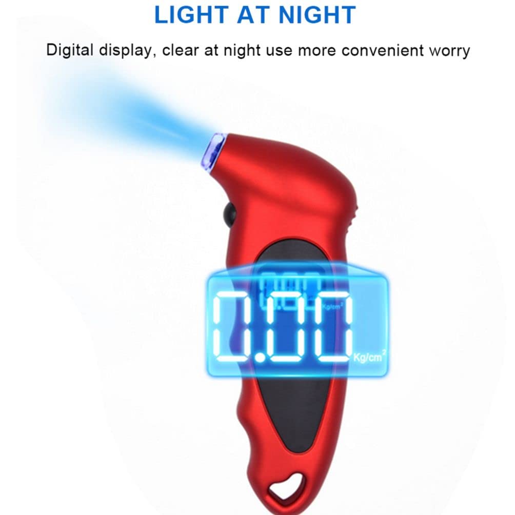 Digital Tire Pressure Gauge, Digital Tire Pressure Reader, Digital Tire Pressure, Digital Tire Pressure Gauge, Tire Diagnostic Tool Suitable for Automobile Tire Inspection Portable Tire Pressure Gauge