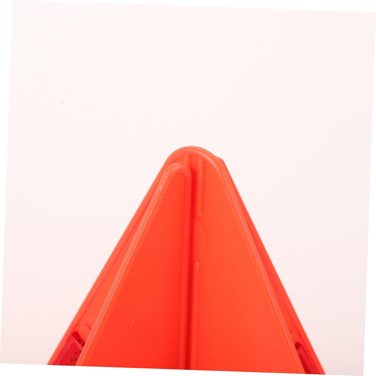 Reflective Safety Triangle Roadside Warning Sign Plastic Red