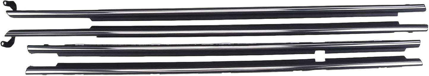 4 Pieces Car Door Moulding Trim Weatherstrip for Toyota with Corolla AE110 1995-2002 - Fits 95-02 Corolla, Comprehensive Door Dust Trim Set for Durability