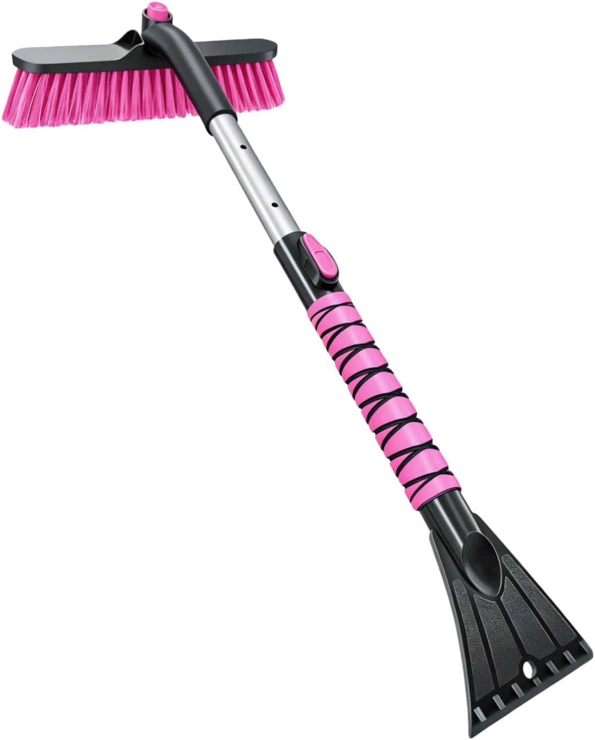 33‘’ Pink Car Snow Brush and Ice Scraper for Windshield