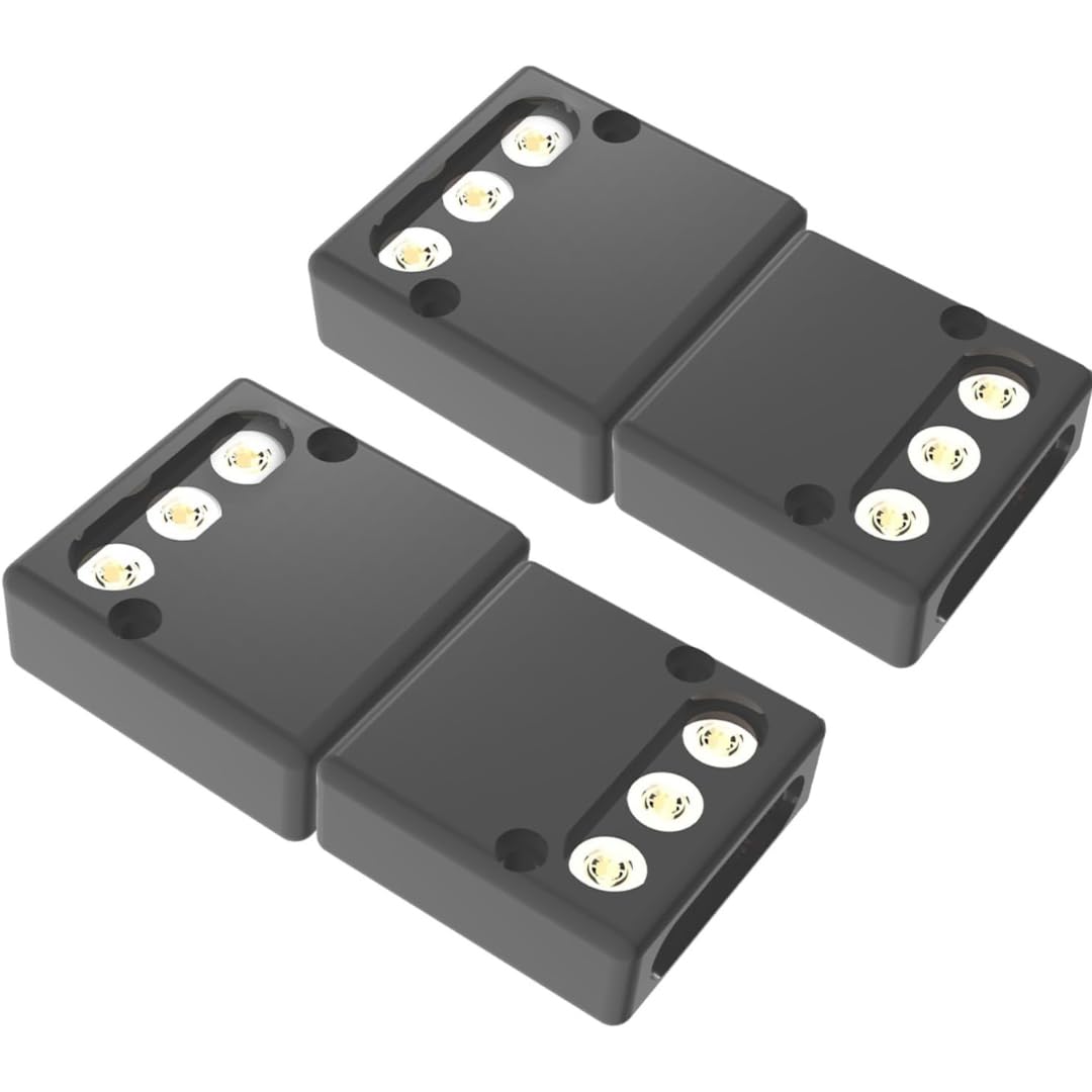 Quick-Release Power Connector for Car Amps & Powered Subwoofers - Compatible with 4 AWG & 8 AWG Cables - Fast Plug Disconnect for Amplifiers, Active Bass Systems, and Car Audio Installs 2-Pack