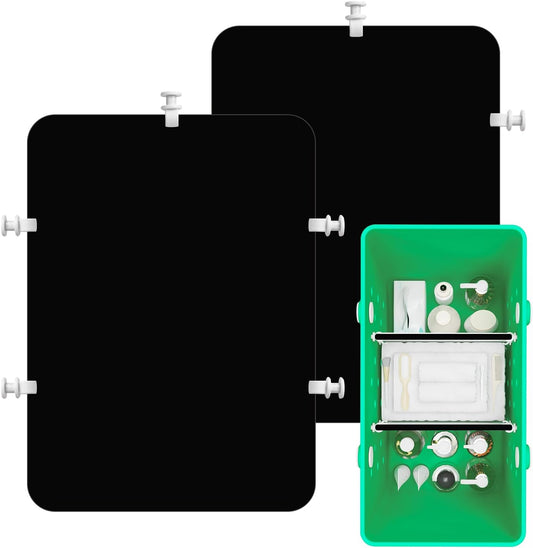 2PCS Divider Tray for Bogg Bag - Beach Bag Accessories for Bogg Bags Original X Large - Organizing Bags and Divide Space (All Black)