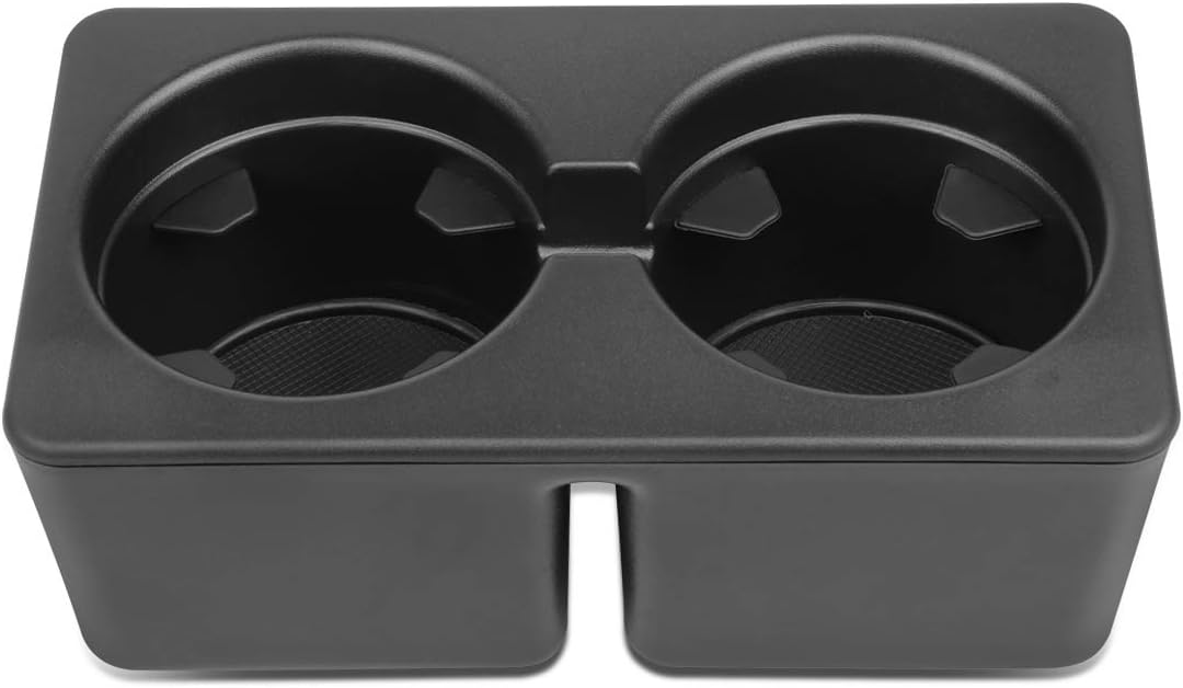 DNA MOTORING Front Center Console Cup Holder Insert Replacement Compatible with 07-14 Silverado Sierra Avalanche Tahoe Suburban Yukon Escalade, 22860867, 22860867, ZTL-Y-0049