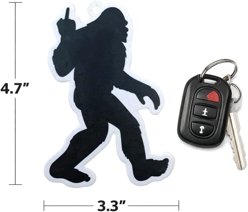 Funny Car Air Freshener (3 Pack) – Bigfoot Sasquatch Air Freshener for Car, Novelty Gag Gift, Hanging Auto Air Freshener, Funny Car Accessories for Men Women