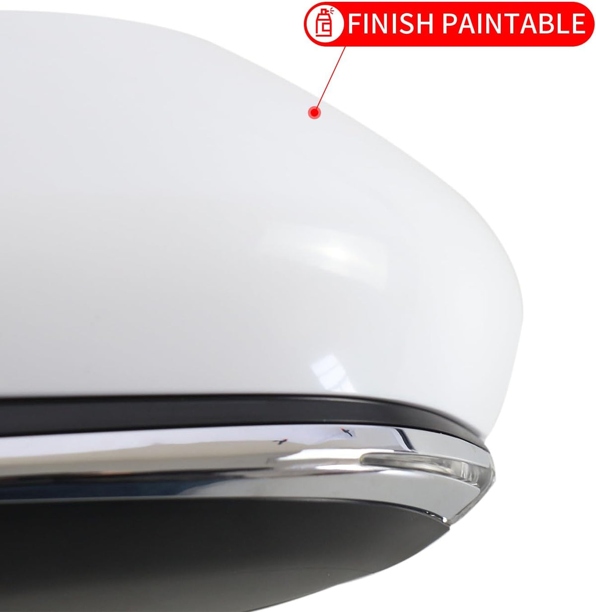 for Toyota Camry Side Mirror Assembly Driver Side 2018 2019 2020 2021 2022 2023 2024 WHITE 7PIN | Power | Heated | Turn Signal | Blind Spot Monitoring (POWER+LAMP+HEAT+BSM (LH))
