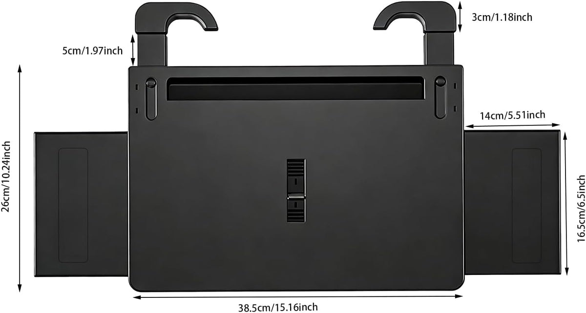 Steering Wheel Tray, Car Steering Wheel Desk for Laptop, Car Seat Stand Trays for Standard Round Steering Wheels, Multipurpose Car Table for Laptop, Eating Food
