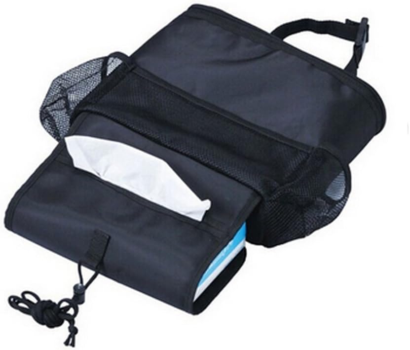2PCS Car Seat Back Organizer, Auto Back Seat Hanging Insulation Multi- Pocket Travel Storage Cooler Bag Heat-Preservation Insulated Wrap Bottle Bag with Mesh Pockets