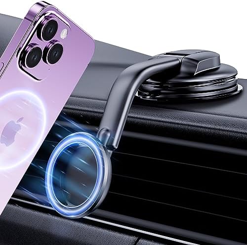 DOLYOFG for Magsafe Car Mount,【Strong Magnets & Low Profile】 Magnetic Phone Holder for Car Dashboard Windshield Universal Hands Free Car Phone Holder for iPhone 15 14 13 12 Pro Max Plus Android