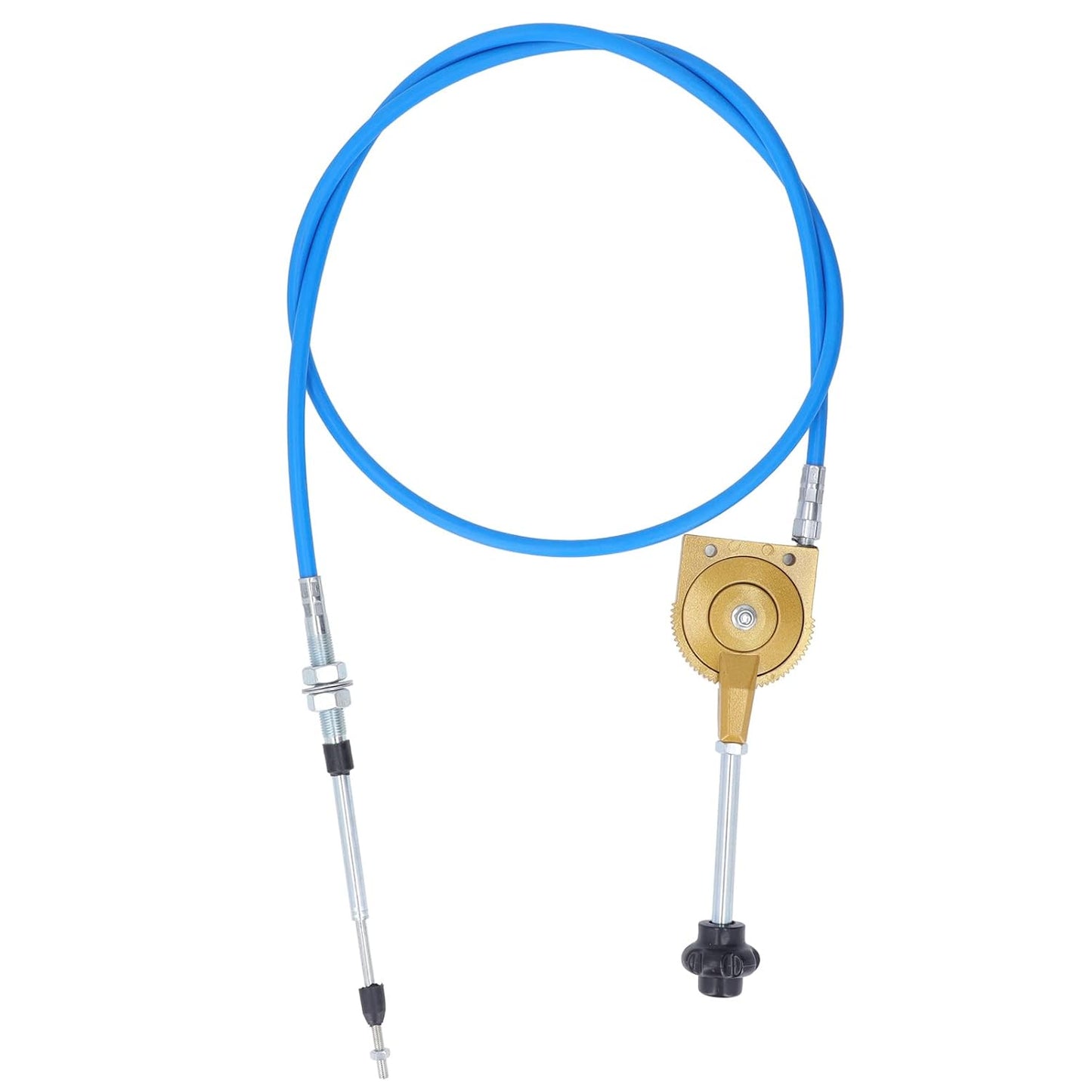 2m Throttle Cable PU Stainless Steel Weather Manual Accelerator Cable for Excavator Mixer, Quick Response PU Sheath Throttle Controller Motor Cable Powersports Levers