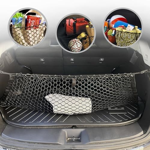 Envelope Style Automotive Elastic Trunk Mesh Cargo Net for Nissan Murano 2015-2025 - Premium Trunk Organizer and Storage - Luggage Net for SUV - Best Car Organizer for Nissan Murano