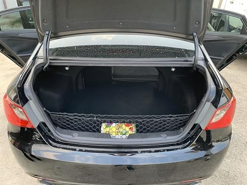 Envelope Style Trunk Mesh Cargo Net Compatible with Hyundai Sonata Limited SE GLS 2011-2024 - Car Accessories - Premium Trunk Organizers and Storage - Cargo Net for SUV - Vehicle Carrier Organizer