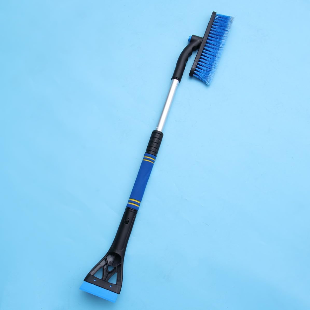 Car Snow Removal Brush and Ice Scraper for Thick Ice, One Hand Use