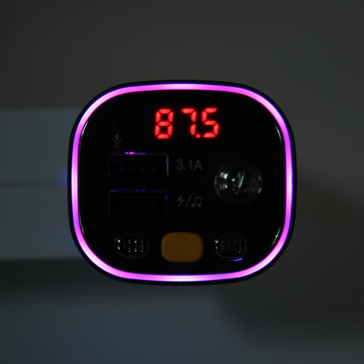 Bluetooth FM Transmitter for Car, Dual USB Fast Car Charger