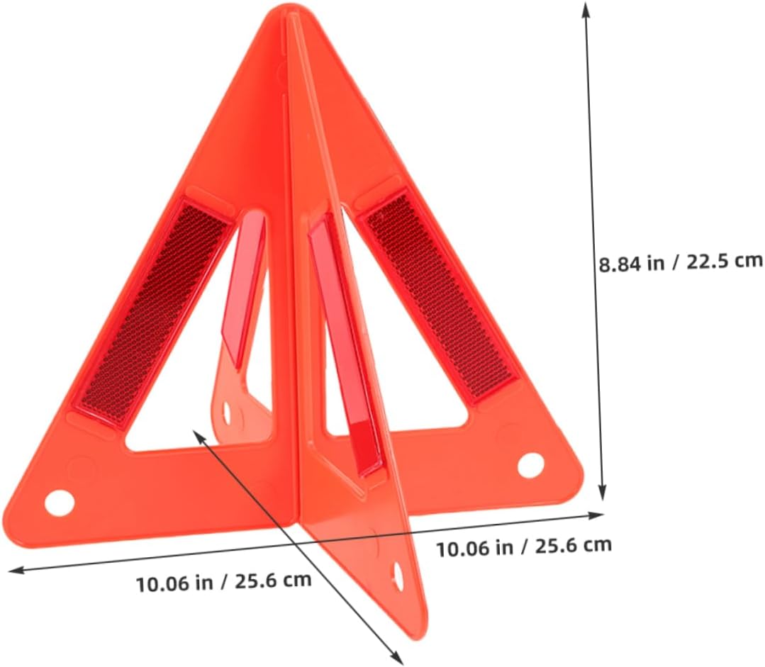 STOBAZA 5pcs Reflective Triangle Warning Signs for Car Road Safety