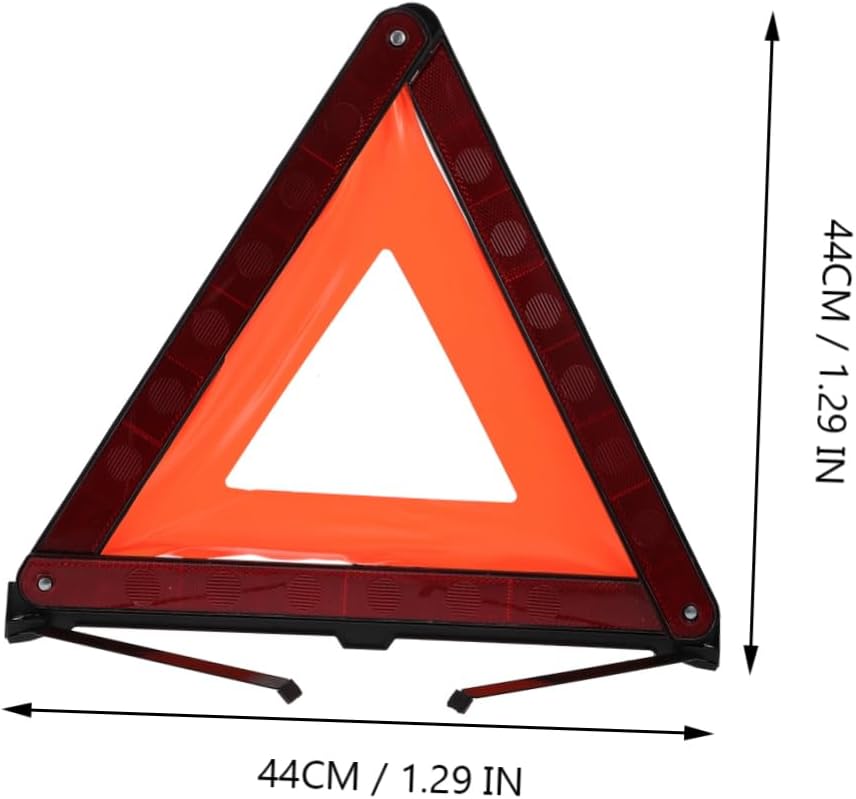 Unomor 3 Piece Road Safety Warning Triangle Sign Set for Car Roadside