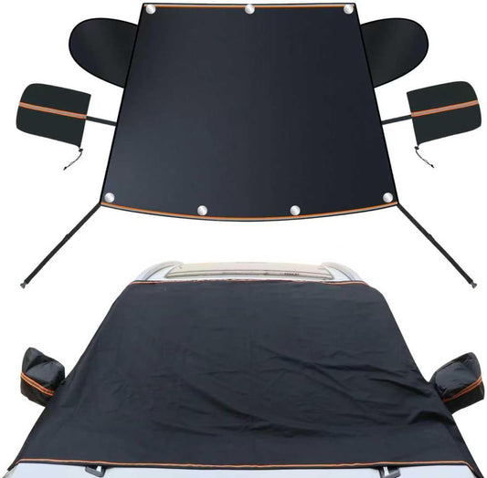 Winter Windshield Covers for Ice and Snow Windshield Frost Cover for Car Heavy Duty Windshield Hail Protector 600D Car Frost and Ice Removal for Truck SUV