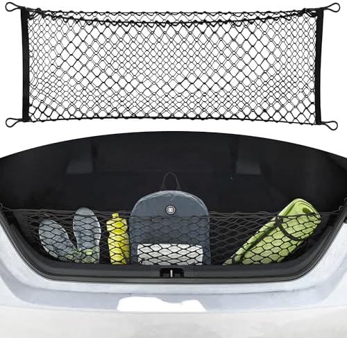 Envelope Style Automotive Elastic Trunk Mesh Cargo Net for Toyota Camry 2018-2026 - Premium Trunk Organizers and Storage - Luggage Net for Sedan - Best Car Organizer for Toyota Camry Hybrid