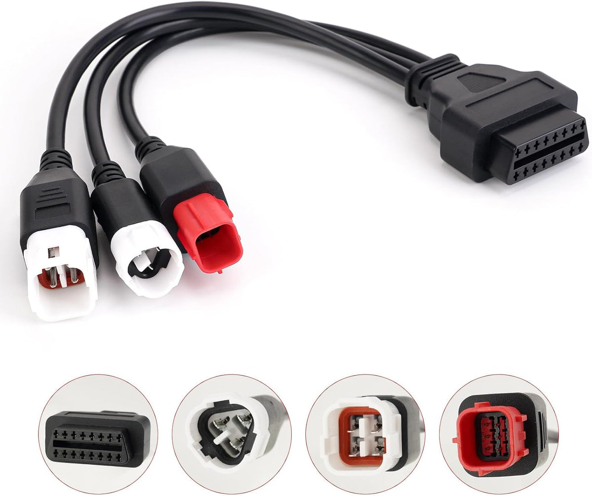 3-in-1 OBD2 Diagnostic Adapter for Yamaha Kline Euro5 Motorcycle