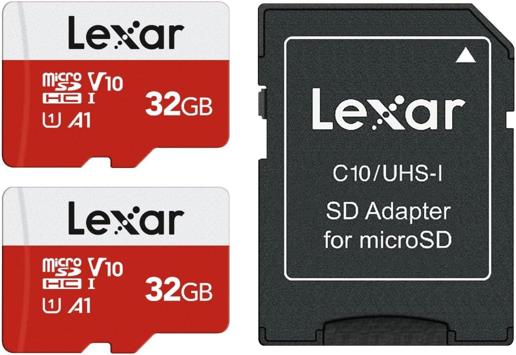 Lexar E-Series 32GB Micro SD Card 2 PK microSDHC UHS-I Flash Memory Card