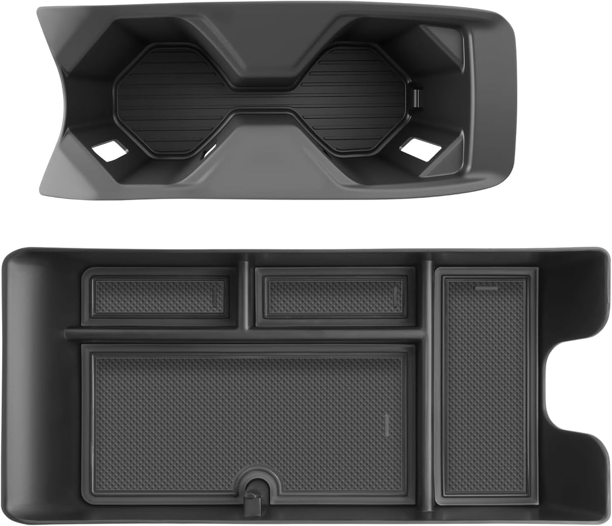 SKTU 2Pcs 2025 2026 Camry Center Console Organizer for 2025 2026 Toyota Camry (LE/SE/Nightshade/XLE/XSE) Cup Holder & Console Tray Toyota Camry 2025 2026 Accessories Durable Cup Pad Tray