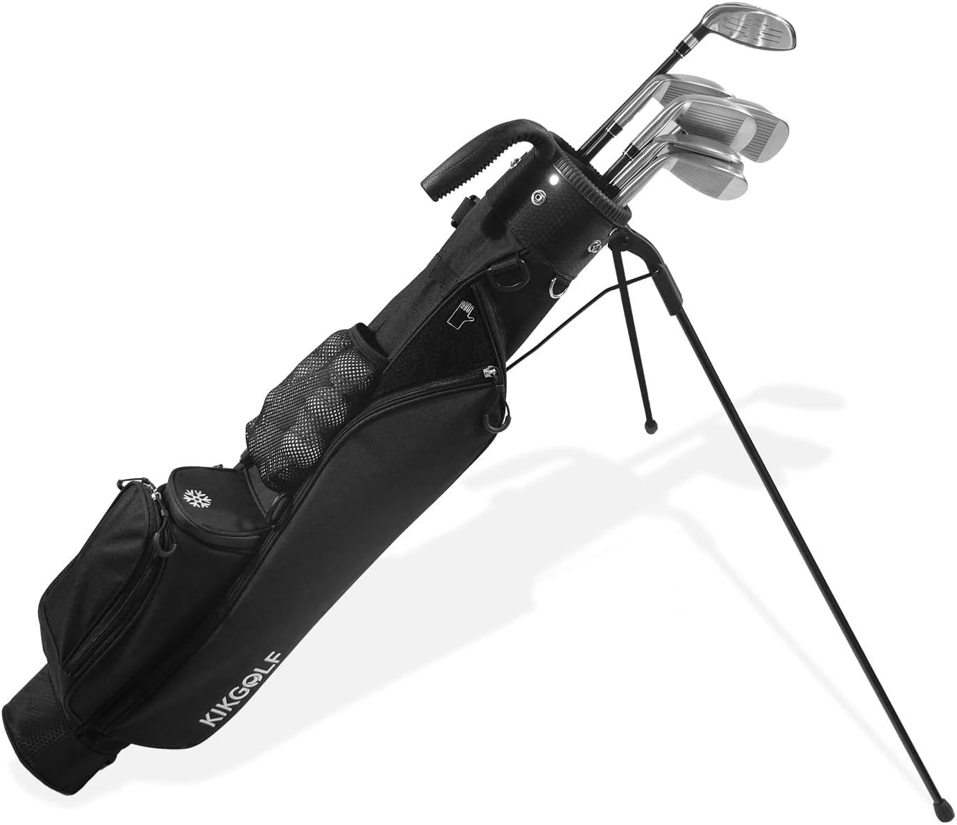 Sunday Golf Stand Bag Lightweight Golf Bag for Par 3 & Driving Range with 3 Zippered Pockets, Cooler Bag, Rain Hood and Adjustable Dual Strap System,Golf Club Carry Bag Suitable for Men & Women