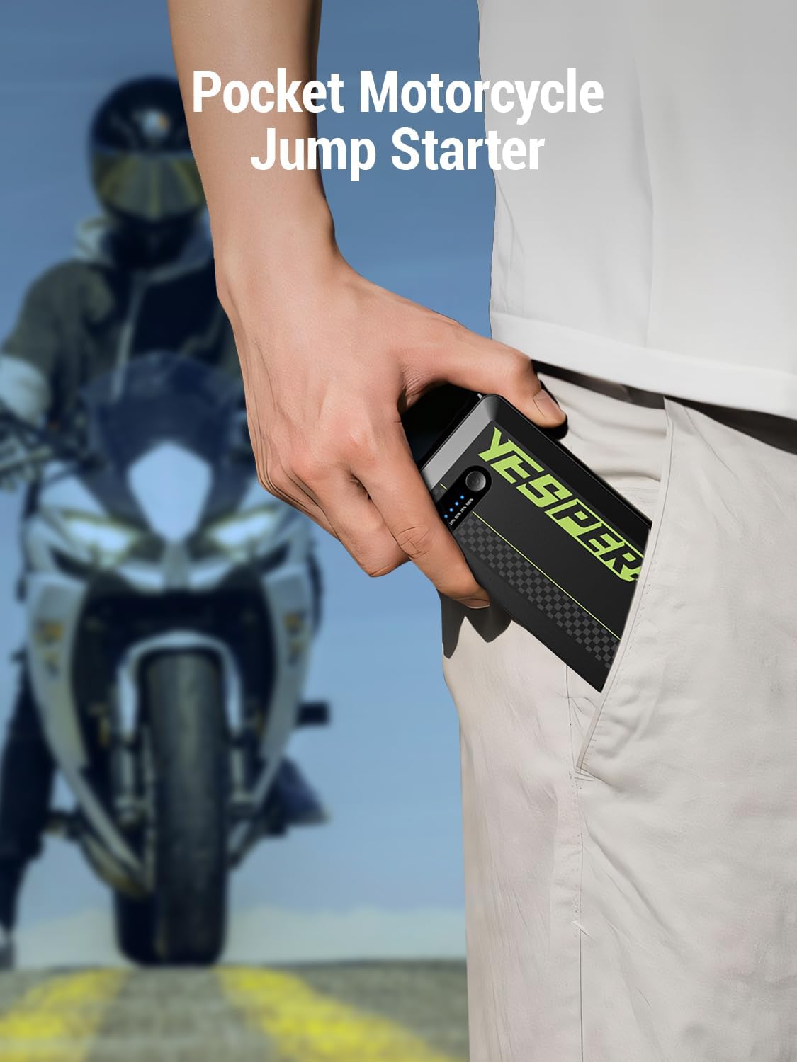 YESPER 12V Portable Car Jump Starter 1500A Motorcycle Battery Jump Pack