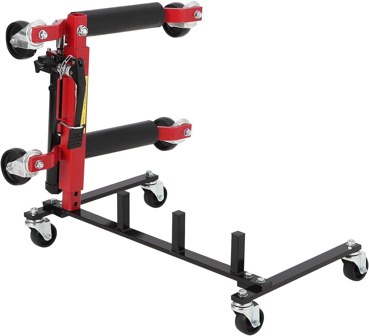 Car Dolly Storage Rack - Heavy Duty 4 Wheel Dolly Holder with 360° Swivel Casters, Universal Jack Stand Organizer for Garage Workshop Auto Repair Shop, Space Saving Tool Storage