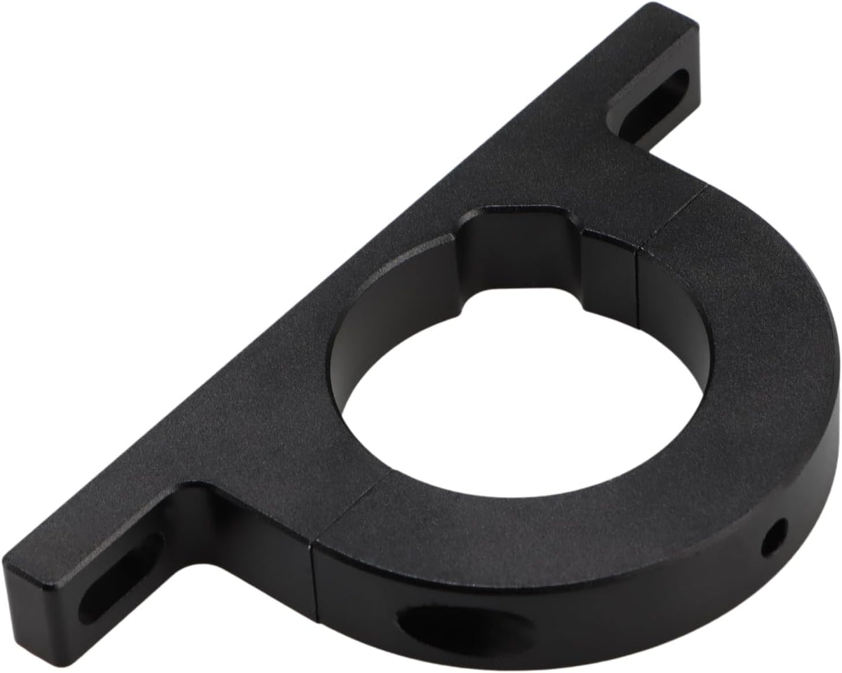 Black 2" Universal Steering Column Keyed No Drop Mount, Aluminum Alloy 2" Steering Column Underdash Mounts River Clamp for Most Common 2" Diameter Column Compatible with GM GMC Chevy Dodge Ford