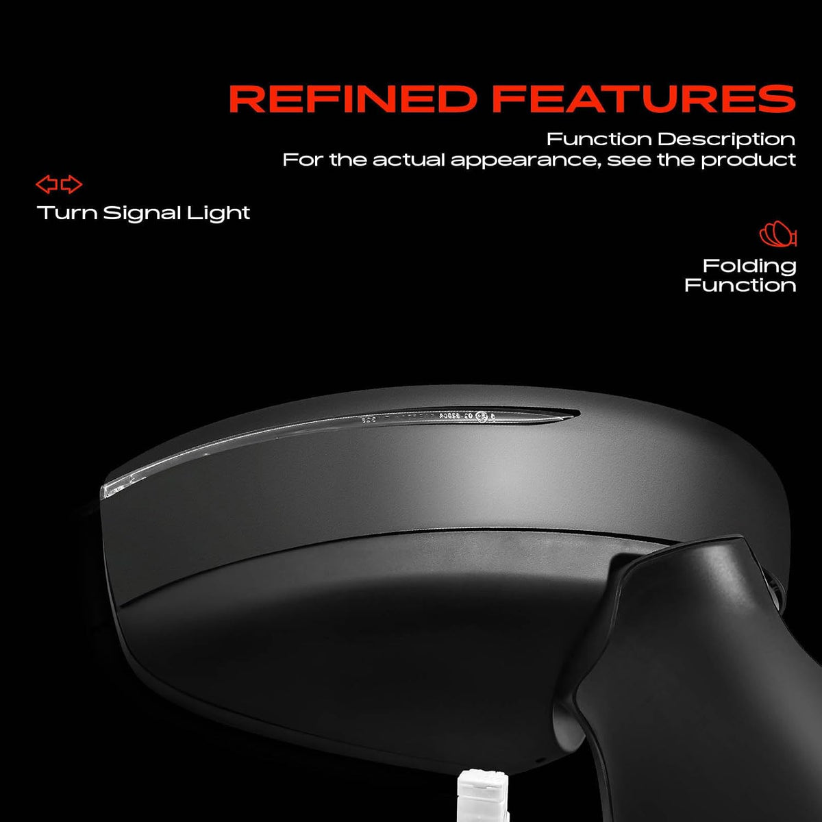 A-Premium Passenger Side Power Door Mirror Compatible with Nissan