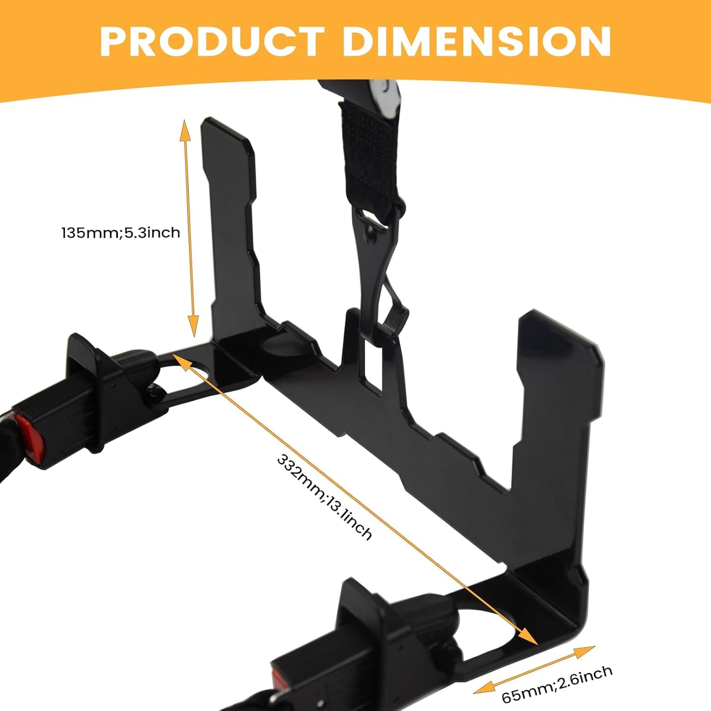 Car Seat Latch Anchor Kit - Converts Older Cars to ISOFIX Compatibility Interface， Safety Car Seat Adapter Tether Bracket Mount for Vehicles Heavy-Duty Steel Easy Install (Check Size Before Buy)