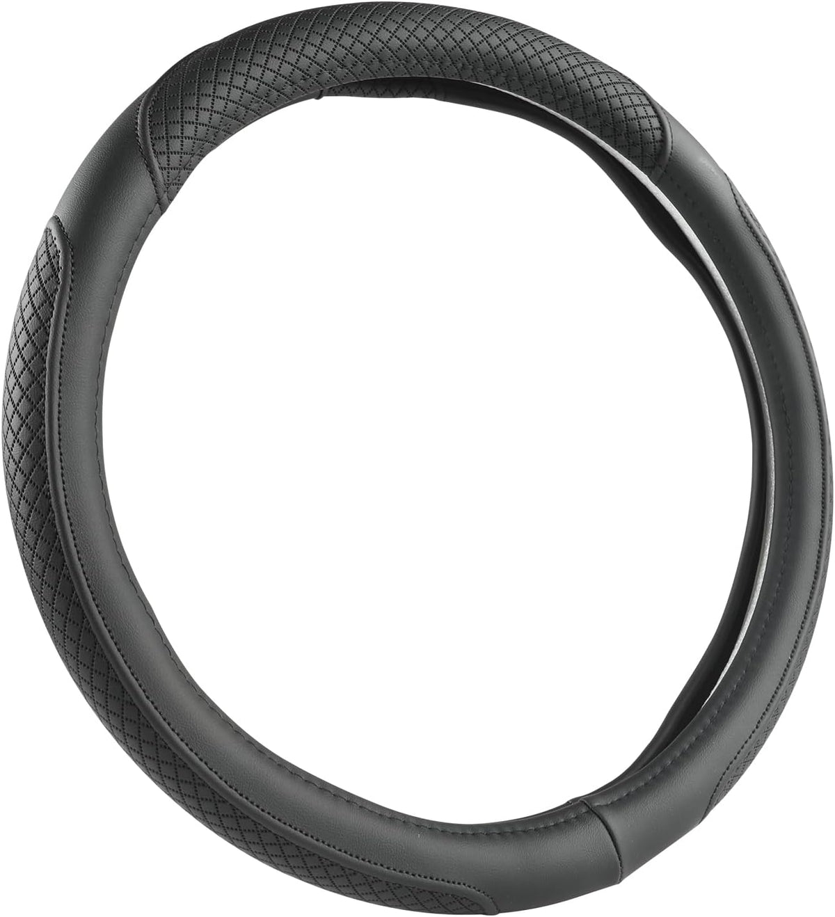 West Llama Customized Auto Car Steering Wheel Cover for Honda Accord Civic CR-V HR-V Pilot Fit Passport Odyssey 14.5-15inch(Black-Standard Size)