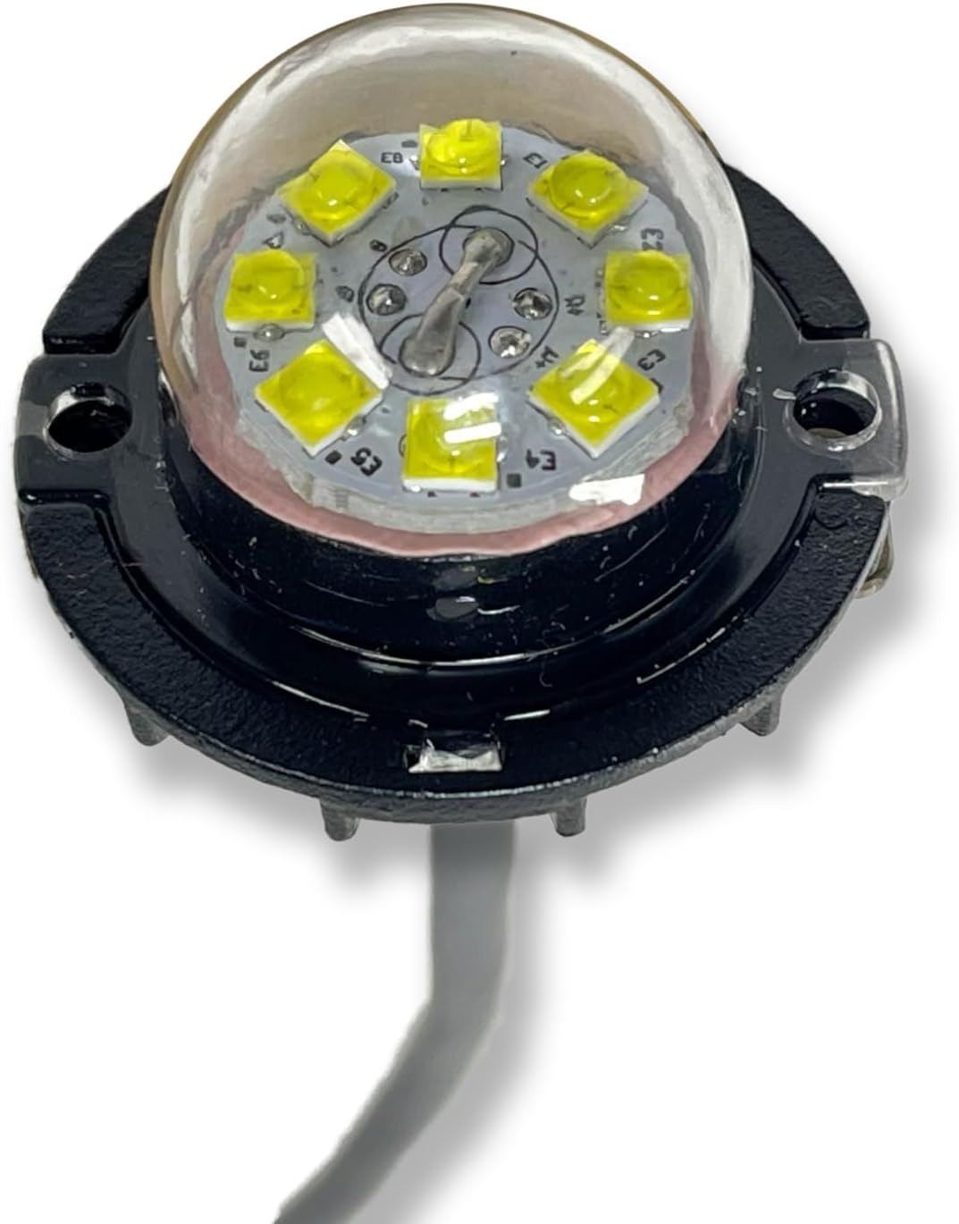 24W High-Intensity Low Profile LED Hideaway Signal Strobe Kit Hazard Light for Trucks & Cars Universal - 1 Pack (Amber)