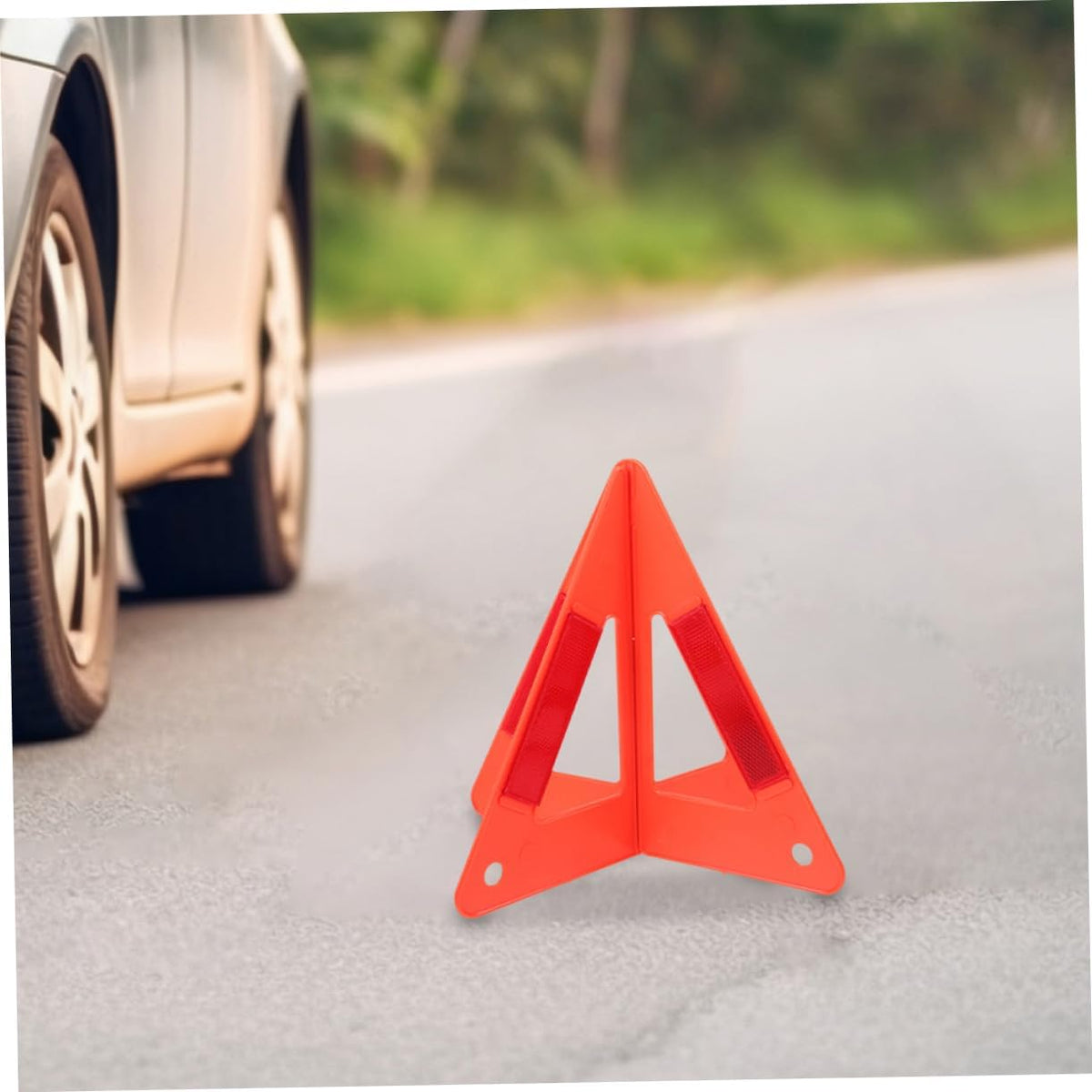 Zerodeko 5 Pack Reflective Warning Triangle Plastic Roadside Auto Marker