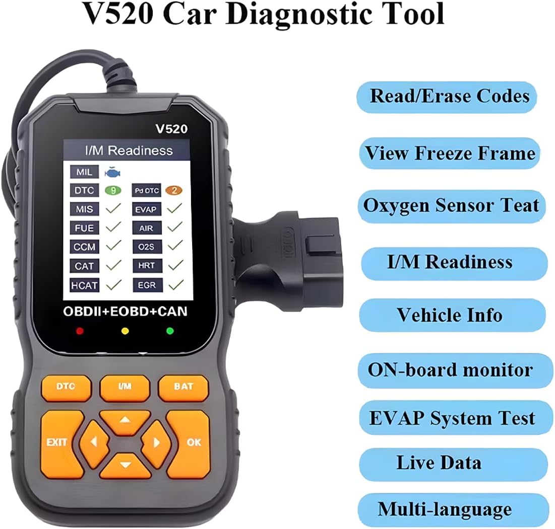 V520 OBD2 Automotive Diagnostic Scanner and Code Reader