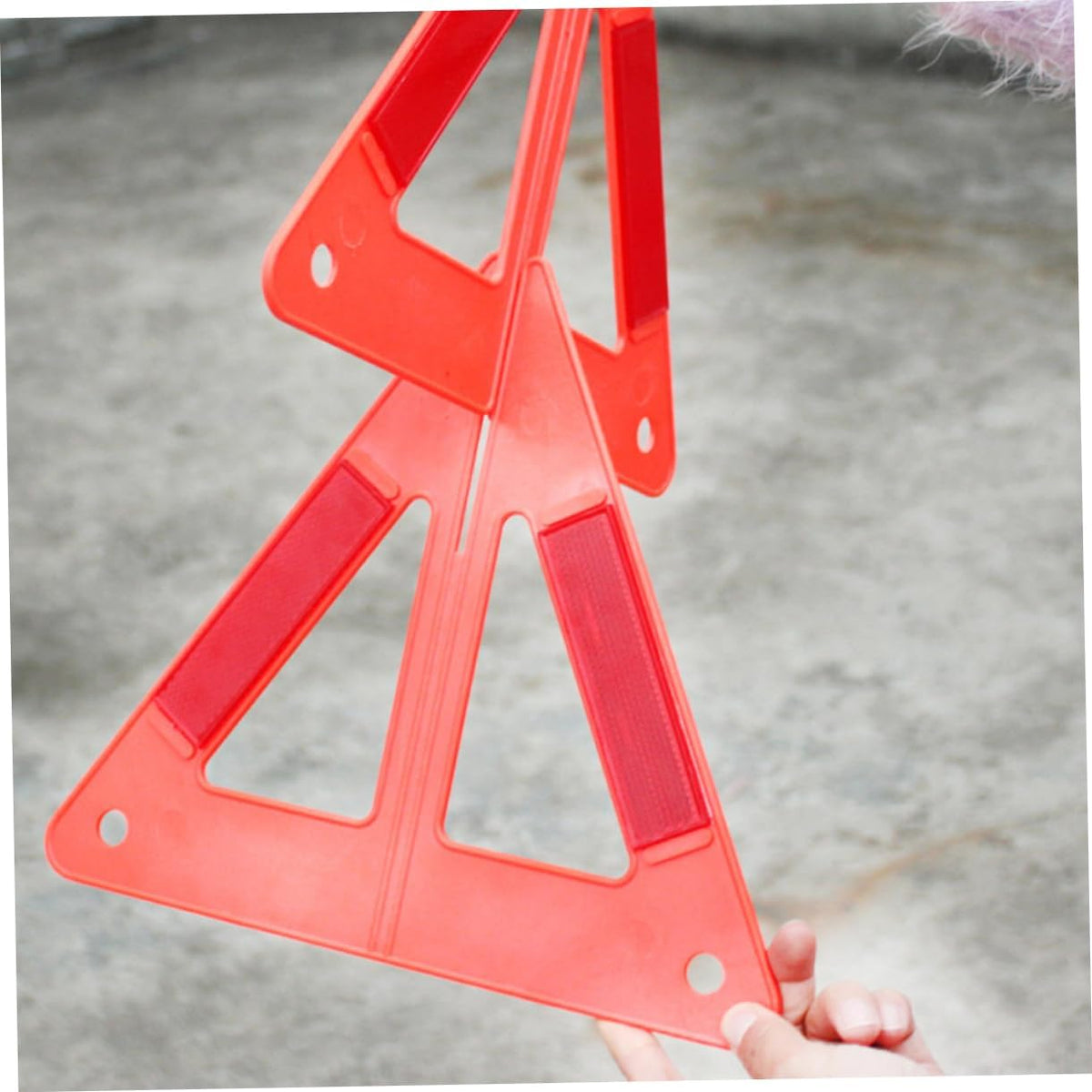 Gatuida 3pcs Reflective Emergency Warning Triangles for Roadside Safety Reflective Road Signs for Nighttime Visibility for Car Trunks and Emergency Situations